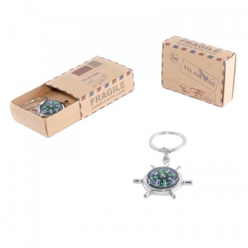 Caja postal llavero brújula