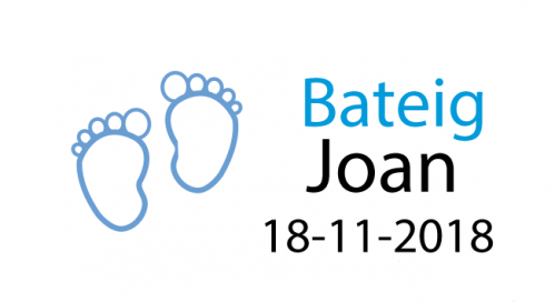 Etiquetas pies azul bautizo