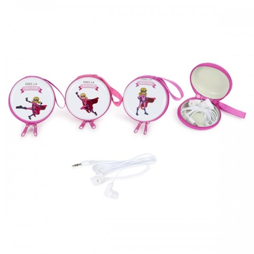 Monedero héroe niña + auriculares