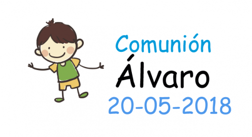 Etiquetas comunión niño divertido