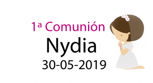 Etiquetas comunión niña rezando
