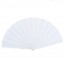 Abanico de plástico blanco